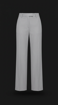 Silver Mist Wide-Leg Tailored Trousers